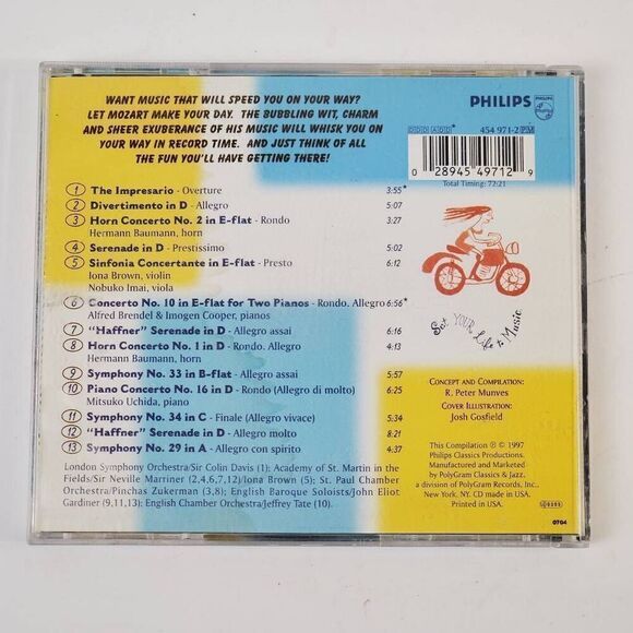 Mozart, Morning COMMUTE Music (CD) - Picture 4 of 4